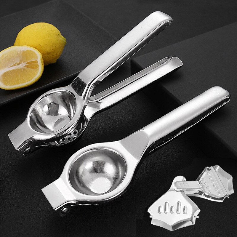 Kitchen Handheld Lemon Squeezer Stainless Steel 304 Hand Press Juicer Manual Citrus for Juicing Lemon ＆ Limes, Vegetables