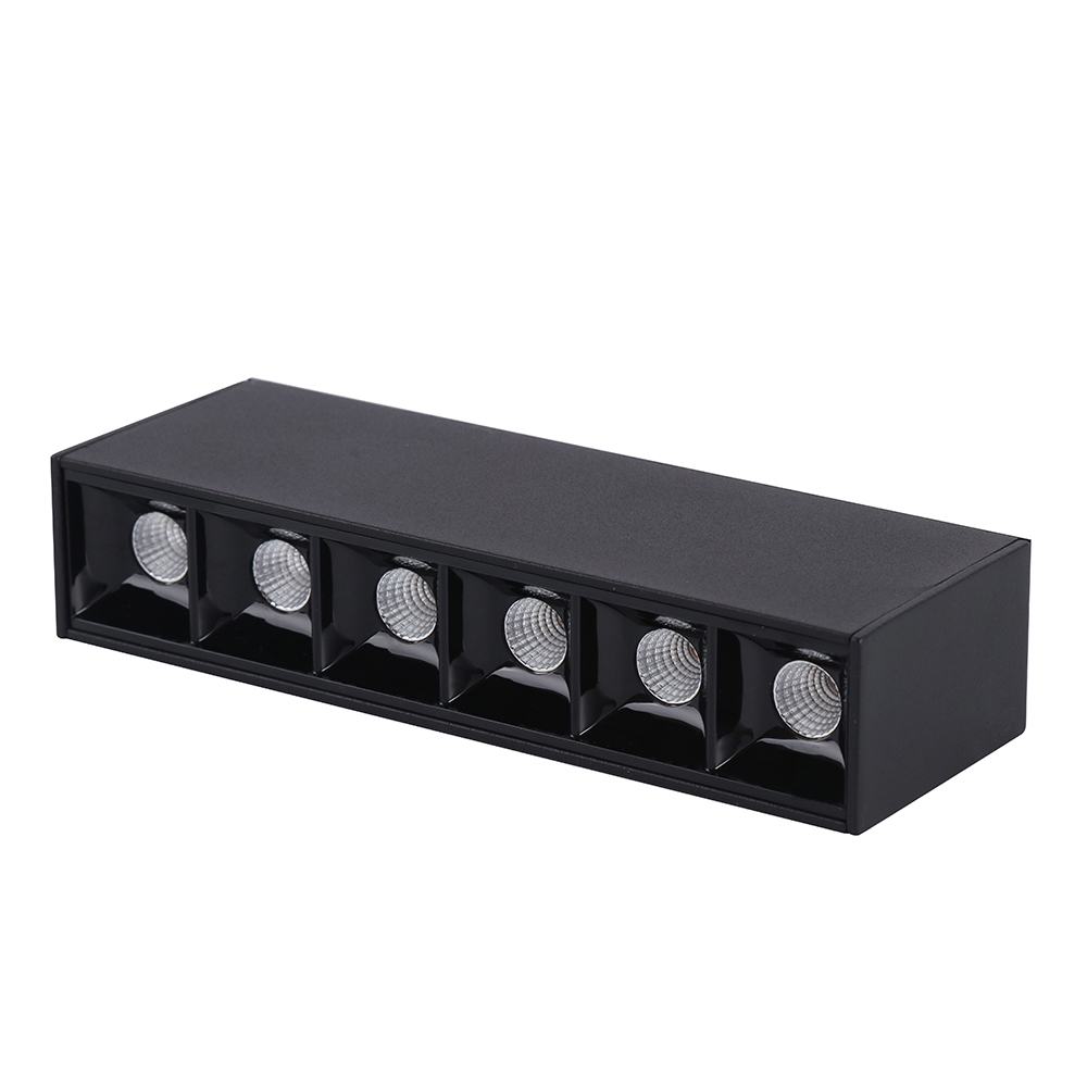 Iluminación comercial DC 24V, luces Led negras, focos magnéticos de punto para estilo Simple, decoración del hogar 3000K 6000K
