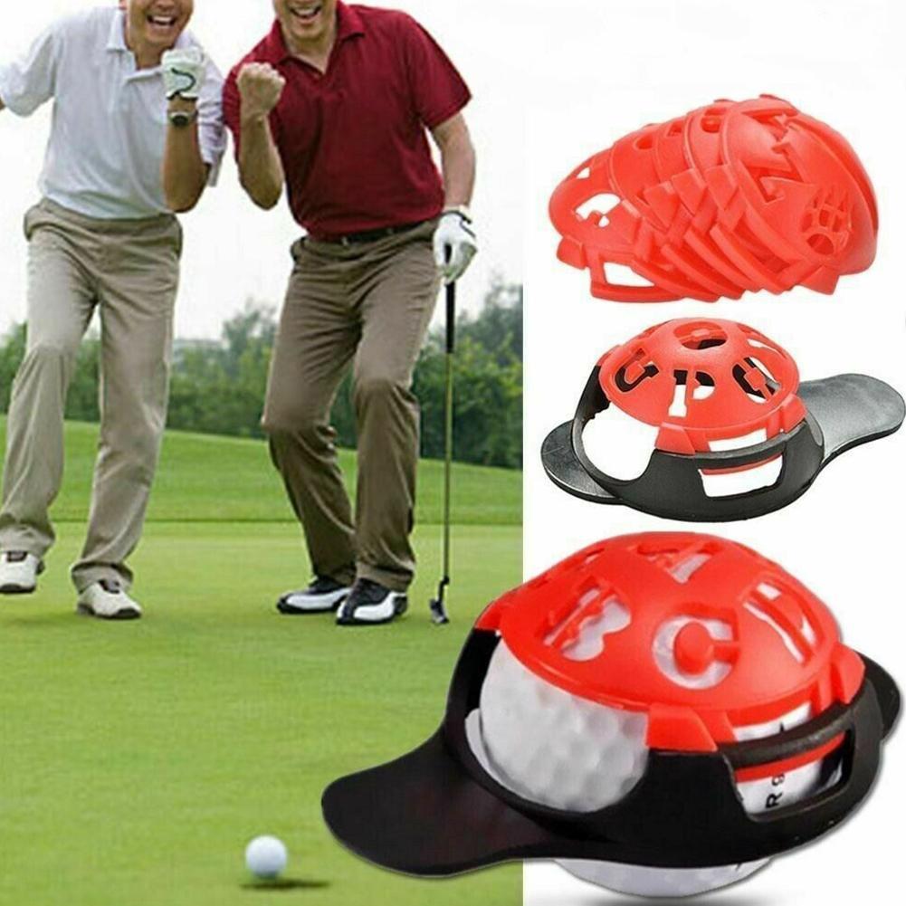 6PCS/lot Outdoor Hollow Alphabet Golf Ball Line Liner Pen Marker Tool Drawing Marks Equipment Alignment Set Accessories V7C1