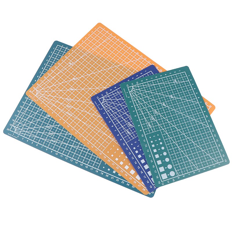A4/A5 PP Double-sided Grid Lines Cutting Board Mat Self-healing Cutting Pad DIY