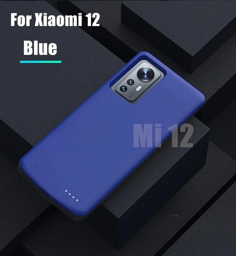 Energie Bank Abdeckung Für Xiaomi Mi 12 Profi Externe Batterie Fällen 10000 mAh Tragbare Powerbank Abdeckung Für Xiaomi 12 12X Ladung fallen: Lavendel