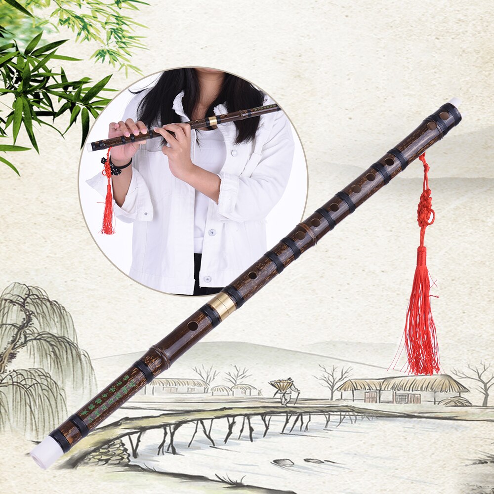 Pluggable Handmade Bitter Bamboo Flute/Dizi Traditional Chinese Musical Woodwind Instrument in F Key