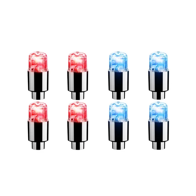 Car Hub Ambient Light Bicycle LED Tire Lights Universal Car Neon Lamp Valve Cover Lights Tire Colorful Flashing Bulb Decoration