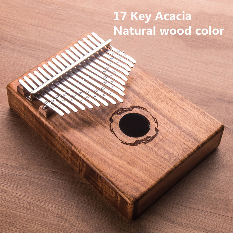 17 Key Kalimba African solid Mahogany Thumb Finger Piano Sanza 17 keys Solid Wood Kalimba Mbira Thumb