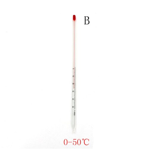 0-50/0-100 degrés Celsius verre thermomètre maison brassage laboratoire rouge eau rempli thermomètre chimie verrerie