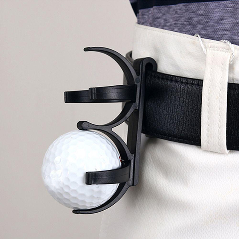Golf Simple Croquet Clip Double Ball Clip Golf Ball Holder Clip Prop Organizer Sporting Training Accessory Golf Bag