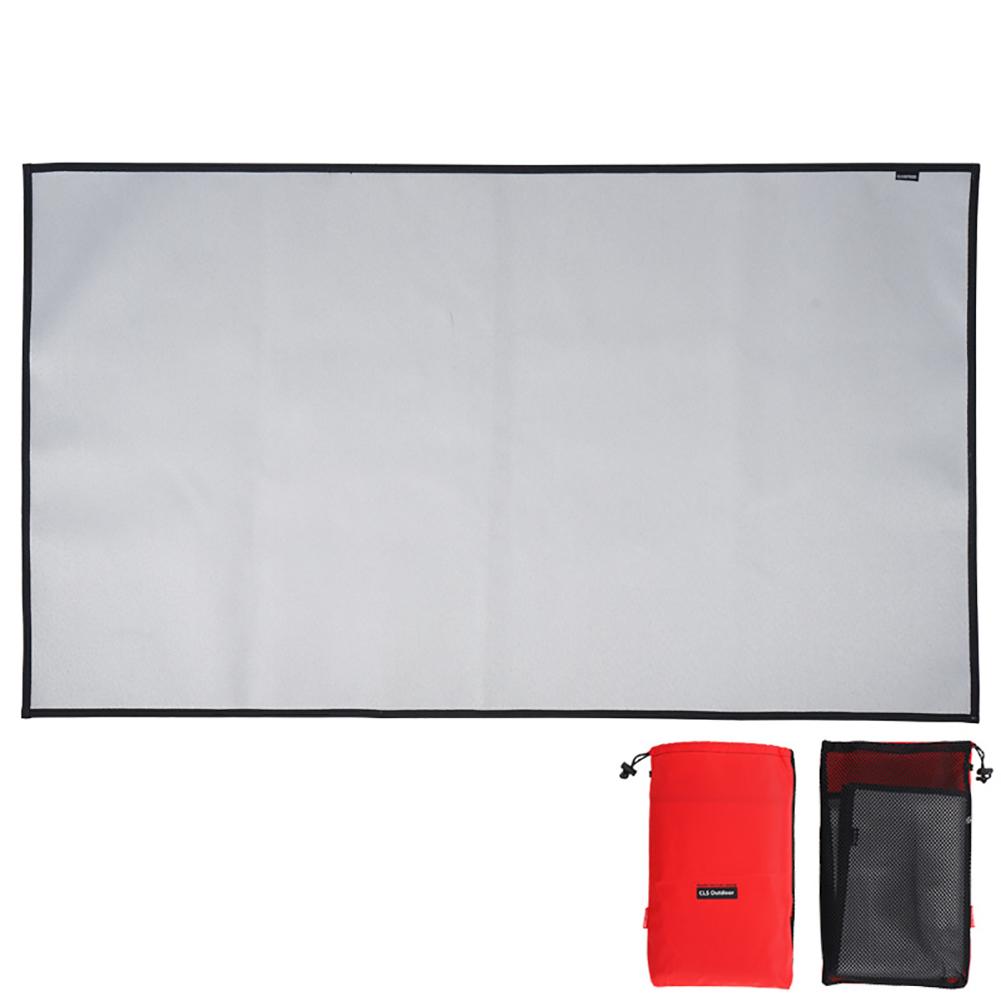 S/m/l camping ildfast grillmatte klut flammehemmende glødematte teppe varmeisoleringspute for utendørs piknikgrill: L