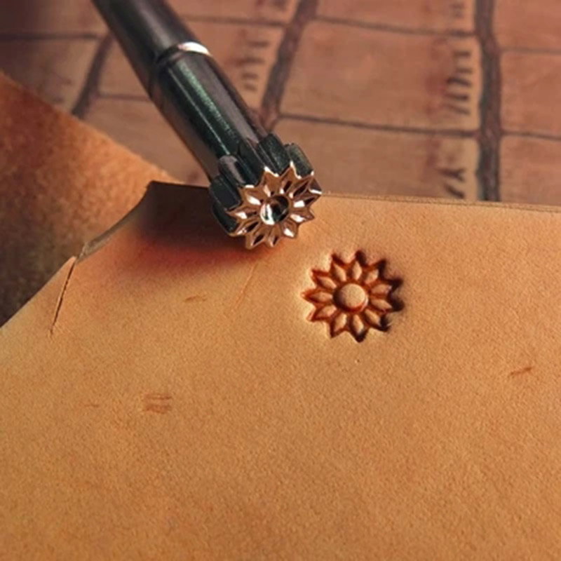 Læder carving værktøj dot line mønster diy læder arbejder sadel gør værktøj diy læder håndværk værktøj