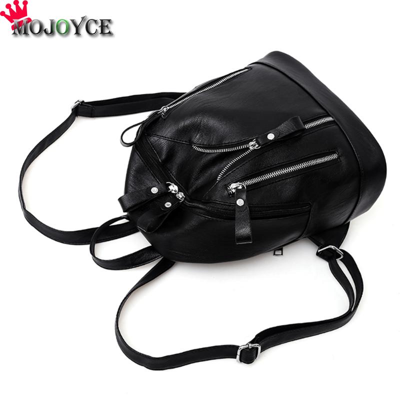 Sac à Dos en cuir PU femmes noir Sac à Dos étanche femme sacs d'école Mochila Escolar adolescent filles Sac a Dos Sac à Dos