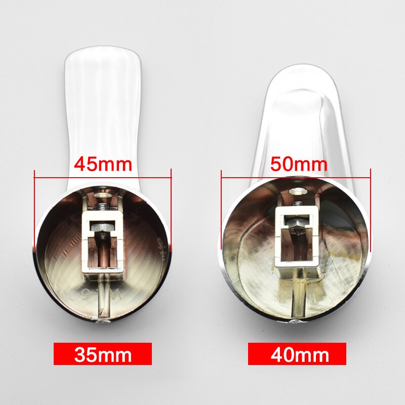 Vandhane enkelt greb håndtag kit badeværelse hane udskiftning vandhane håndtag poleret krom armatur udskift del 35mm 40mm ventil