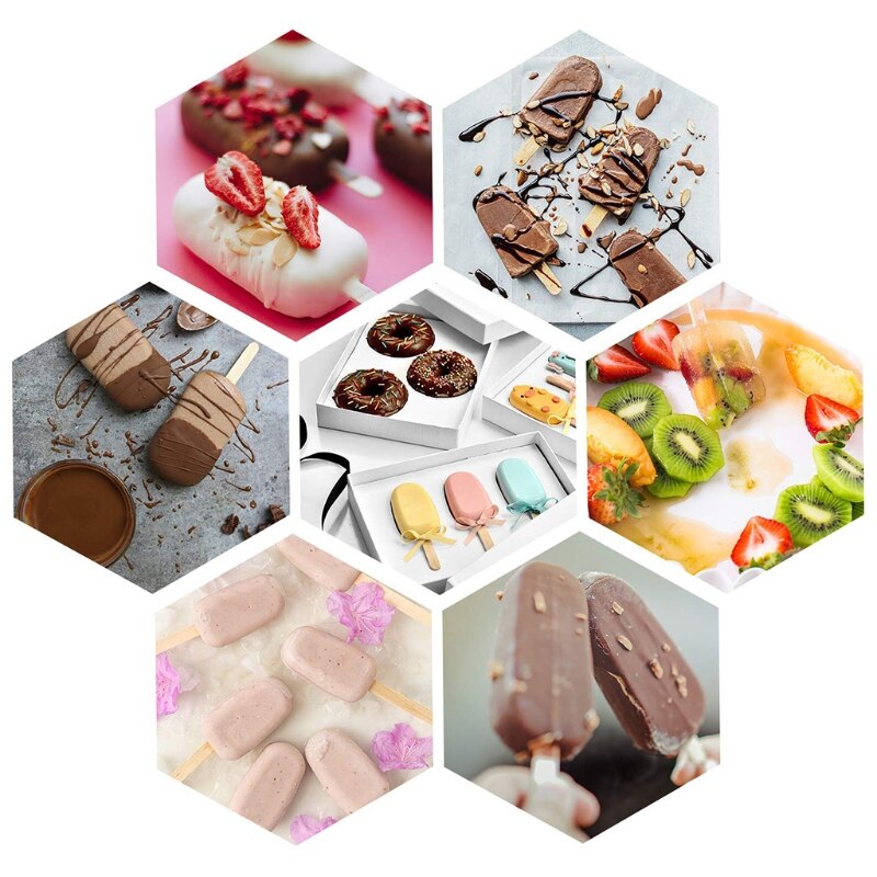 Mold Making Ice Cream Tray DIY Cute Ice Cream Silicone Cartoon Sorbet 87HA