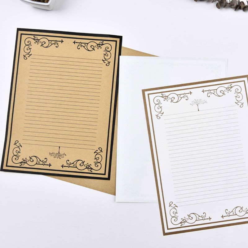 32pcs/pack Retro Writing Letter Stationery Romantic Chinese Style Lace Letterhead Note Paper