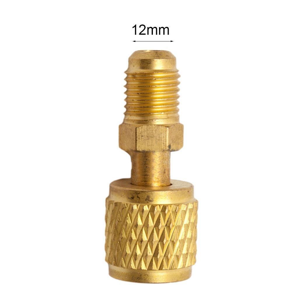 Adaptateur en laiton r410a pour réfrigérant hvac, mini fente vers mâle, 5/16 "1/4 sae, pompe de charge, outil sae, climatiseurs femelles N1H4