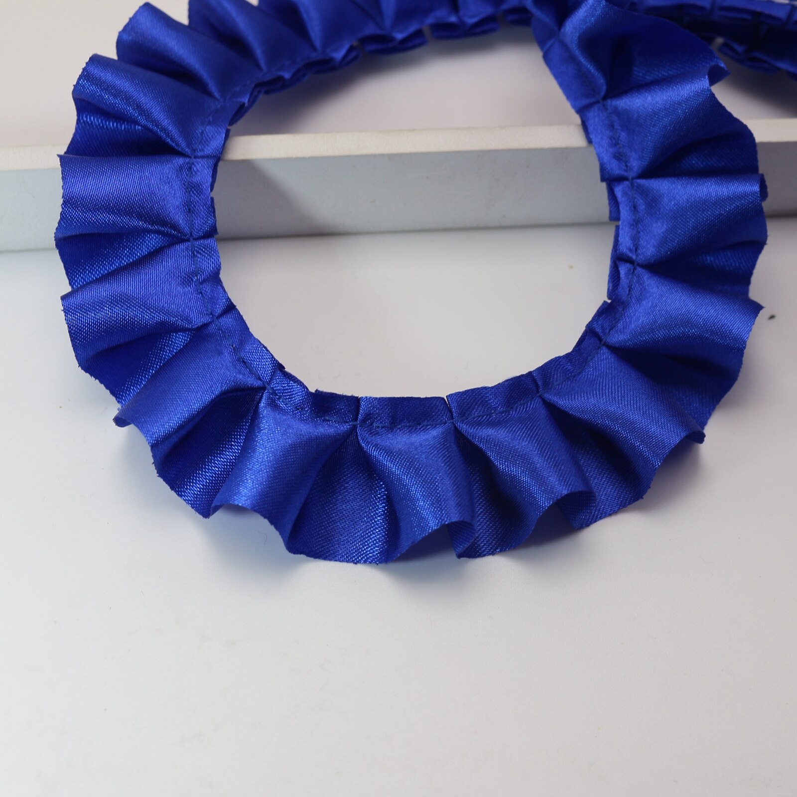 5.5 Yards Ruche Eenzijdige Satijnen Lint Trim 25Mm... – Grandado, image size:1600x1600