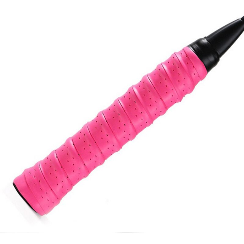 Racket Grip Anti Slip Perforated Super Absorbent Tennis Overgrip Badminton Overgrip Pickleball Overgrip 25mm Wide B2Csho: Brown