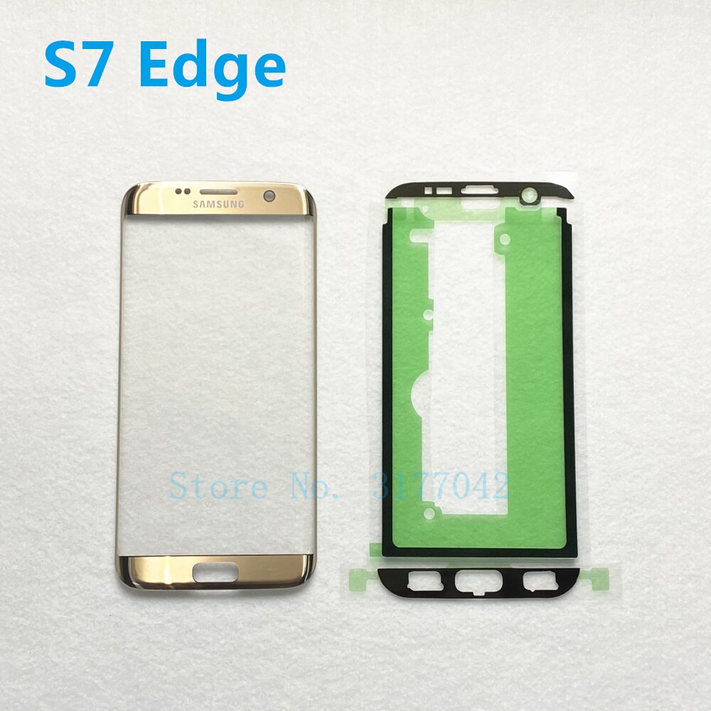 Touch Screen Panel Replacement For Samsung Galaxy S7 G930 G930F S7 Edge G935 G935F Front Glass Outer Lens Cover + Sticker