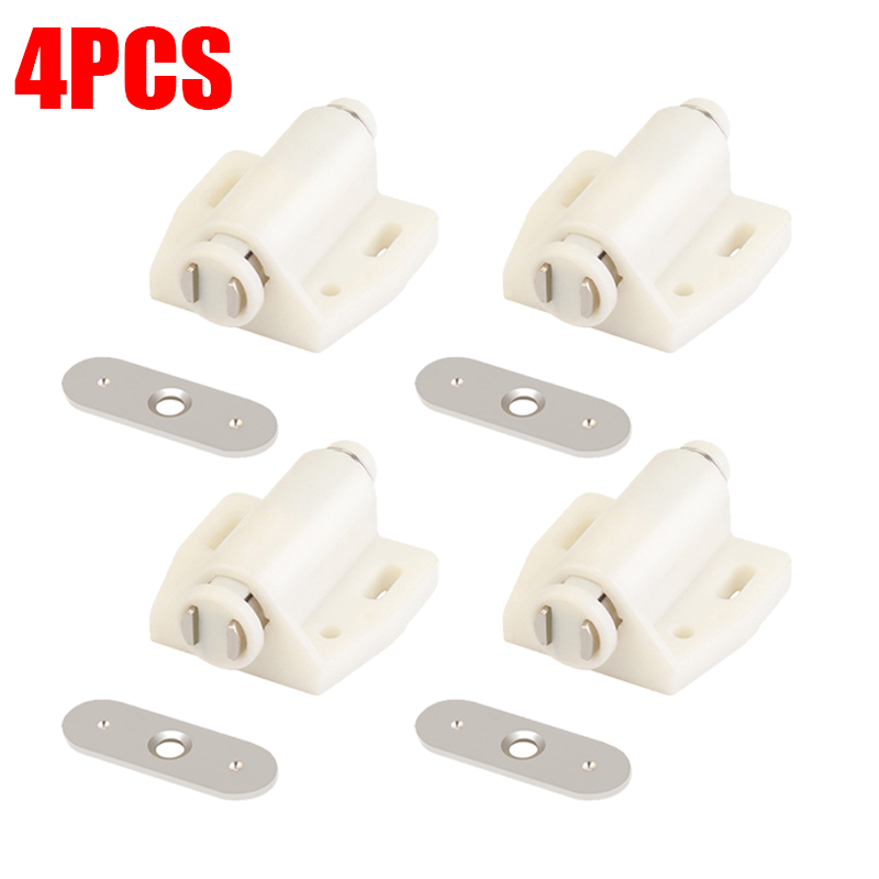 4/8 Pc Set Einzigen Magnet Schrank Fänge Druck Push Zu Öffnen Unsichtbare Möbel Schrank Schrank Tür Stopper näher Hardware: Nickel