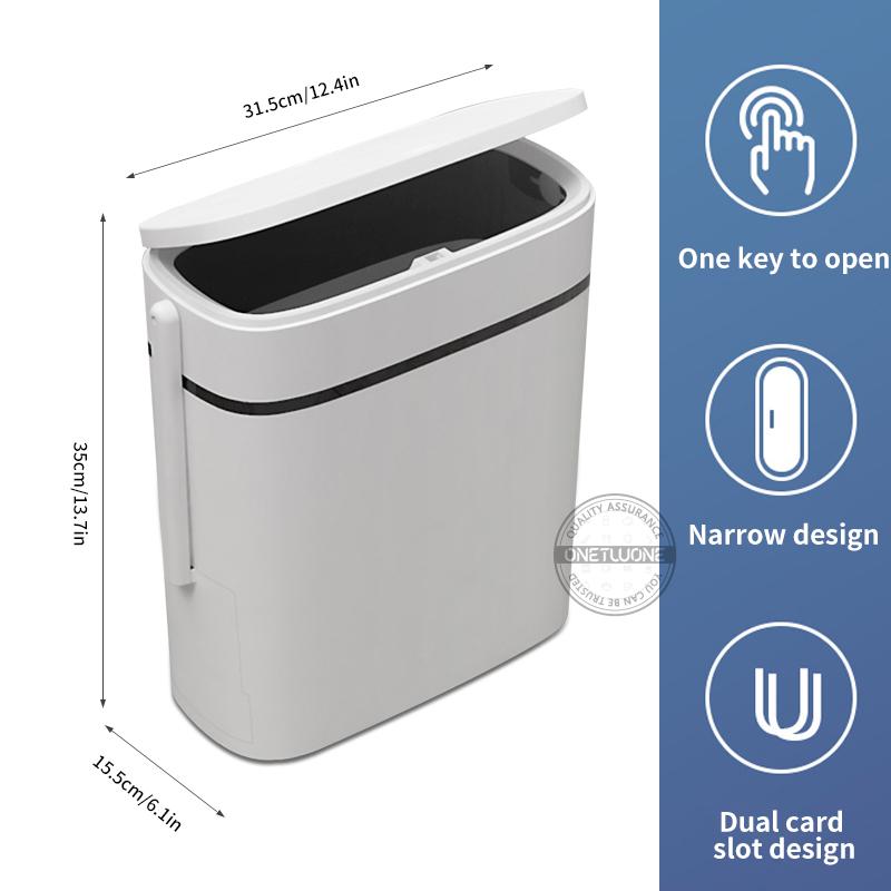 Cubo de basura de plástico para baño, cubo de basura para cocina, herramientas de limpieza del hogar
