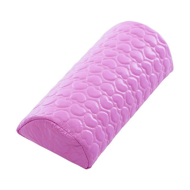 Almohada de mano para manicura de cuero, soporte lavable para brazos, cojín de descanso para manos, mesa Multicolor extraíble, herramientas para uñas: pink
