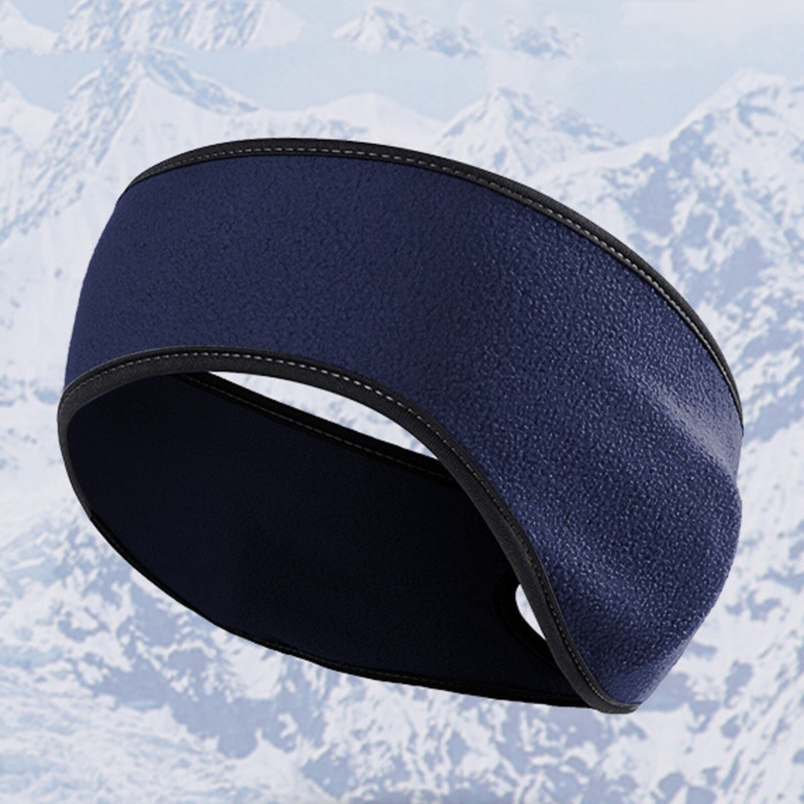 Warm Oorbeschermers Unisex Warme Fleece Paardenstaart Hoofdband Oor Warmer Winter Head Band Ski Oorkap Hoofdband Oorwarmers # y30: Blauw