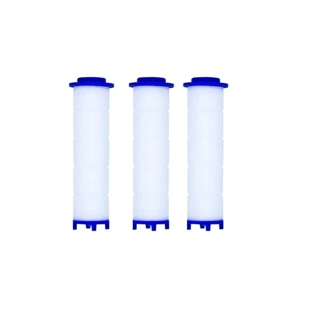 hogedrukfilter douchekop 3-modus verstelbare sproeifilter massageborstel regenkraan doucheset badkameraccessoire: Marineblauw