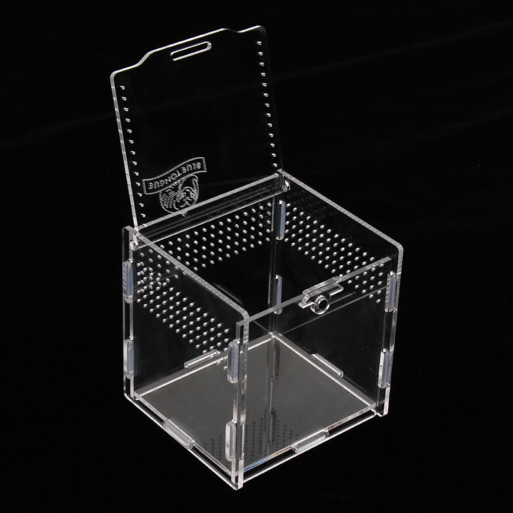 Reptile Tank Acrylic Insect Spiders Tortoise Lizard Breeding Box Vivarium