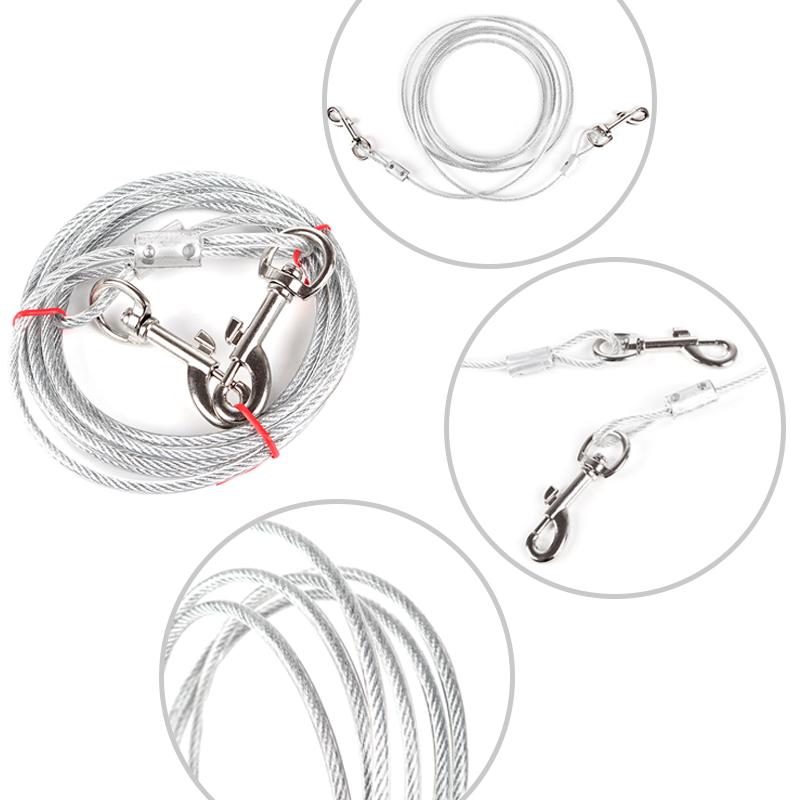Pet Hondenlijn Spiraal Gebonden Anti Wrap Knopen Weide Hond Nail Voor Outdoor Camping Tuin Met Leads Draad Honden Riem 3M/5M/10M