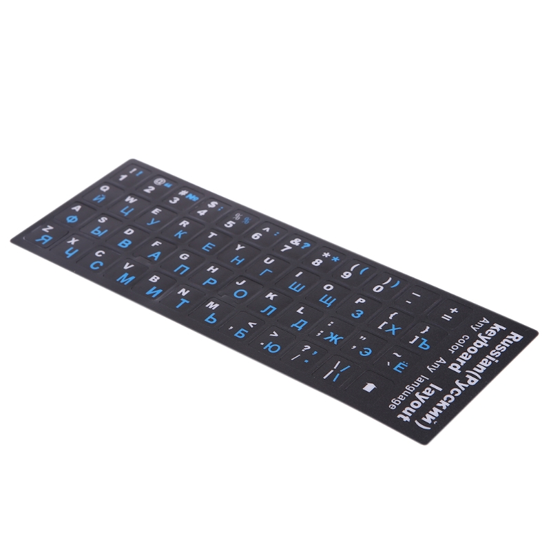 2pcs.lot RU Russian Letters Keyboard Stickers Frosted PVC for Notebook Computer Desktop Keyboard Keypad Laptop Stickers