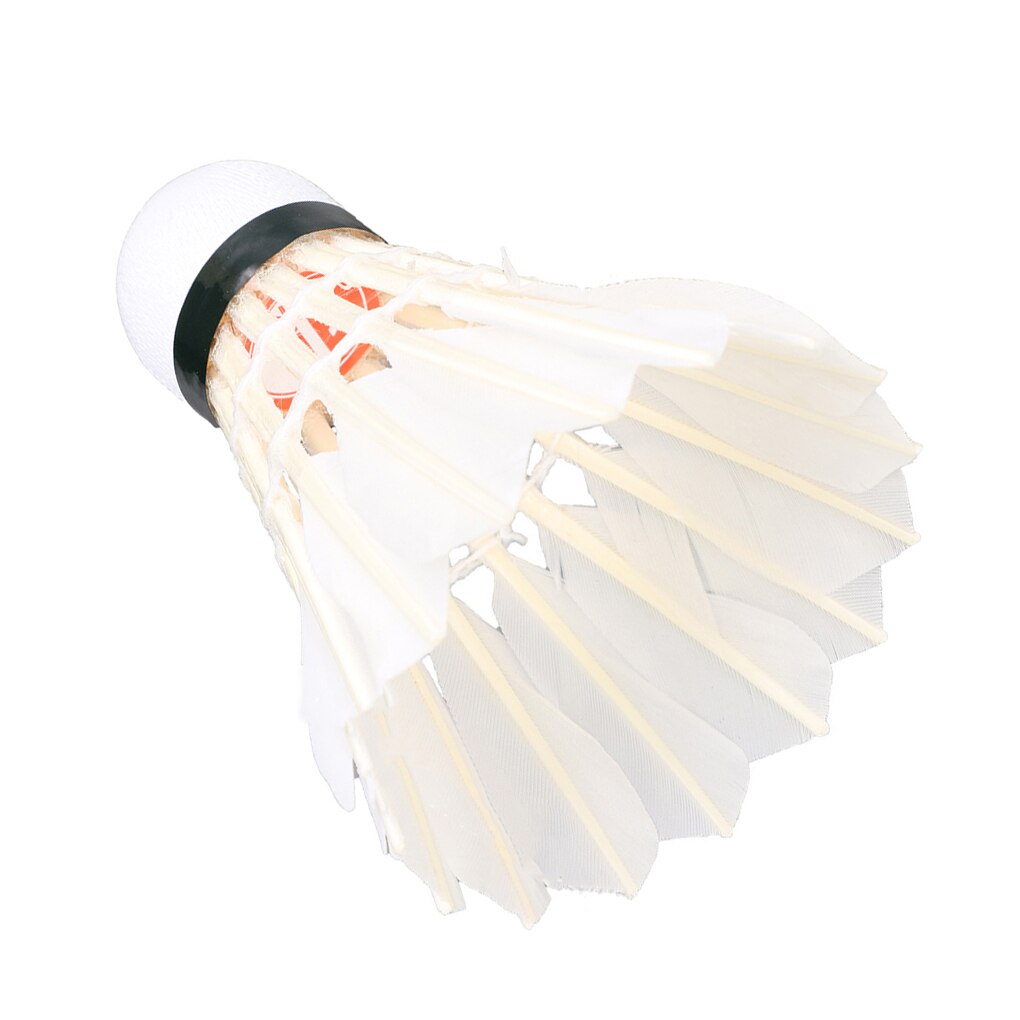 12pcs Training Feather Shuttlecocks Badminton Ball Sports Match Outdoor Sport Practise White Badminton Ball