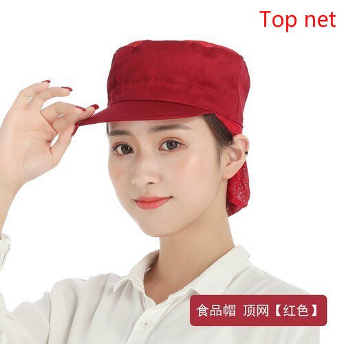 Workshop Caps Food Service Kitchen Restaurant Bakery Waiter Chef Hat Men Women Breathable Factory Warehouse Work Hat: 6
