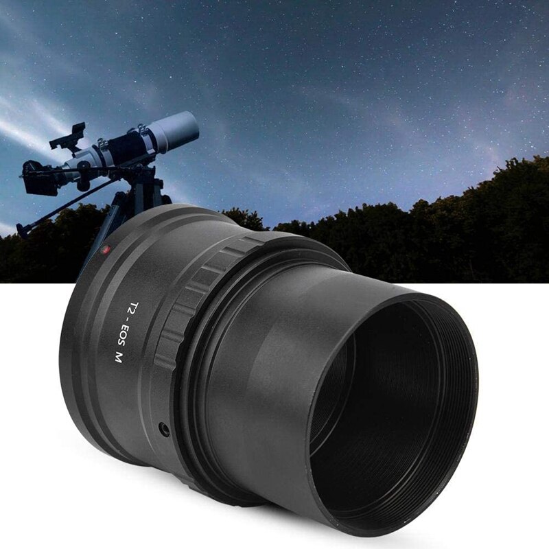 Anillo adaptador de telescopio T2 - EOSM 2 Inche para montura de cámara Canon EOSM sin espejo en telescopio ocular de 2 pulgadas