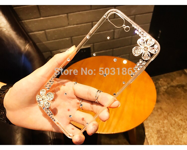 For ZTE Blade A3 A5 A7 V9 V10 Vita L8 Axon 7 Nubia Z17 Z11 Max N1 Rhinestone case Diamond Flower Cover