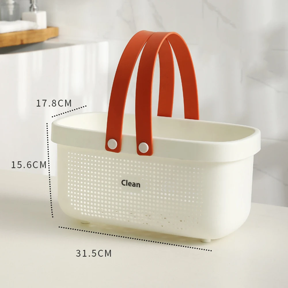 Plastic Portable Laundry Hamper with Handles,Storage Container Organizer for Laundry,Car trunk,Camping,Indoor and Outdoor: Red
