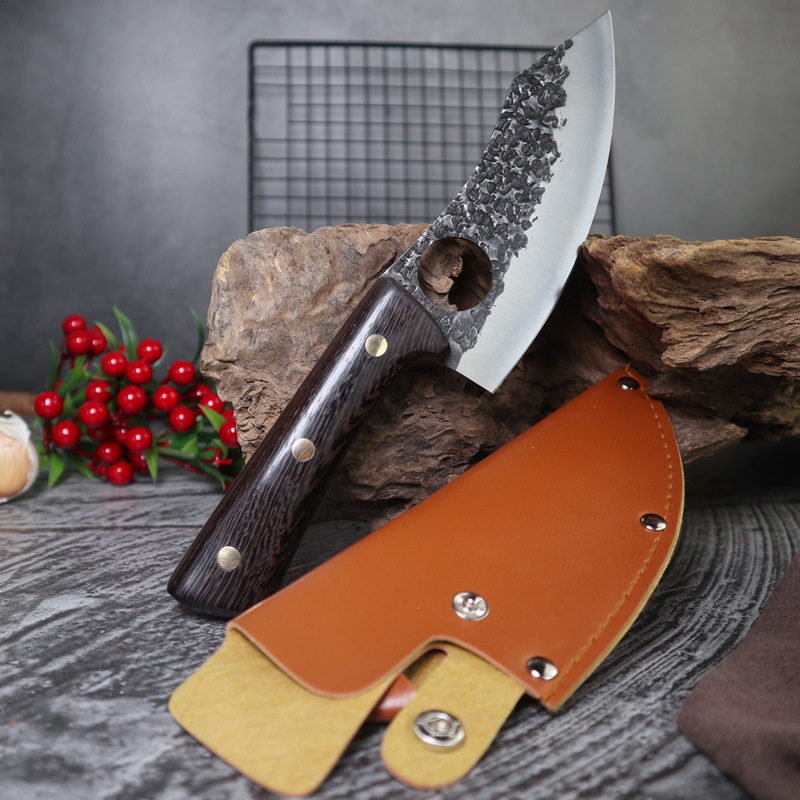 Chef Knife Forged Japanese Knife Santoku Chopping Slicing High Carbon Stainless Steel Meat Vegetable Cleaver: C-Chef Knife