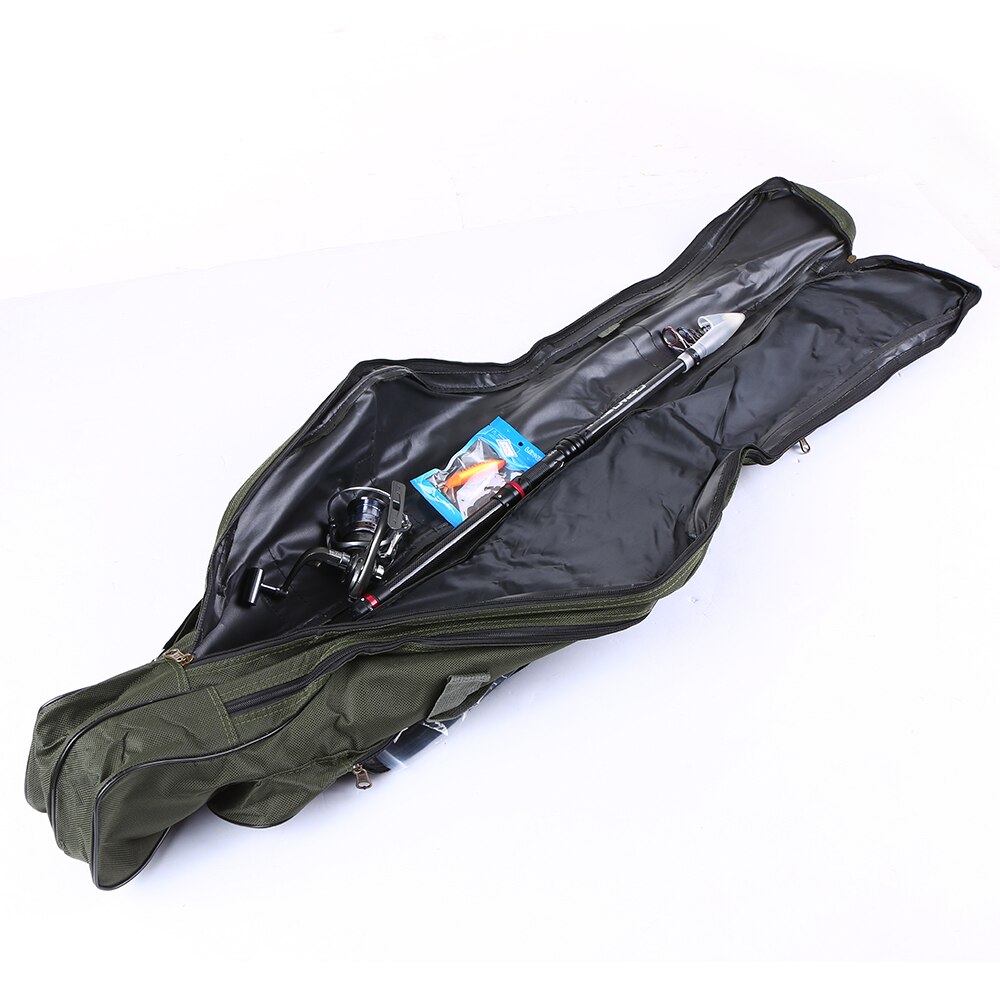 FDDL Portable Folding Fishing Bags Rod Carrier Canvas Fishing Pole Tools Storage Bag Case Fishing Gear Tackle 120/130/ 150cm