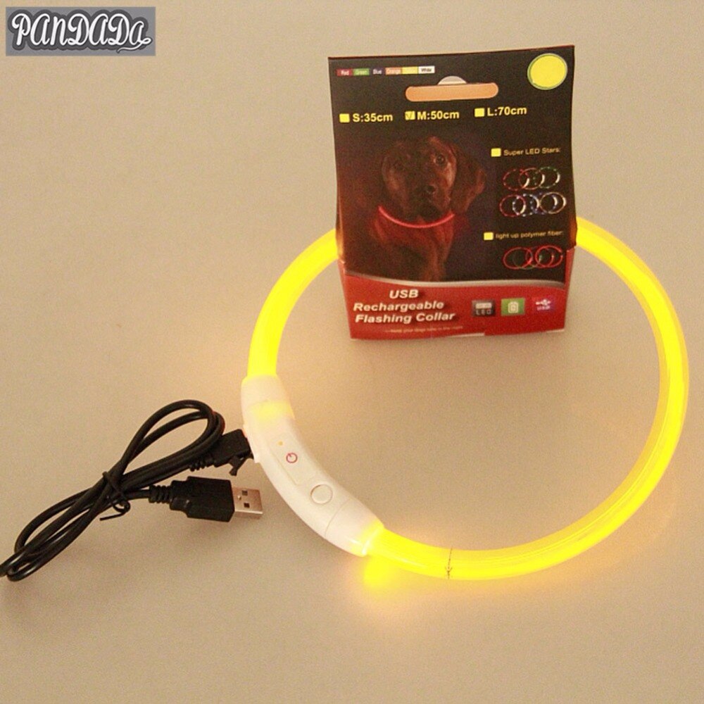 Hondenhalsband led hondenhalsband licht gloeiend in het donker knipperende halsband