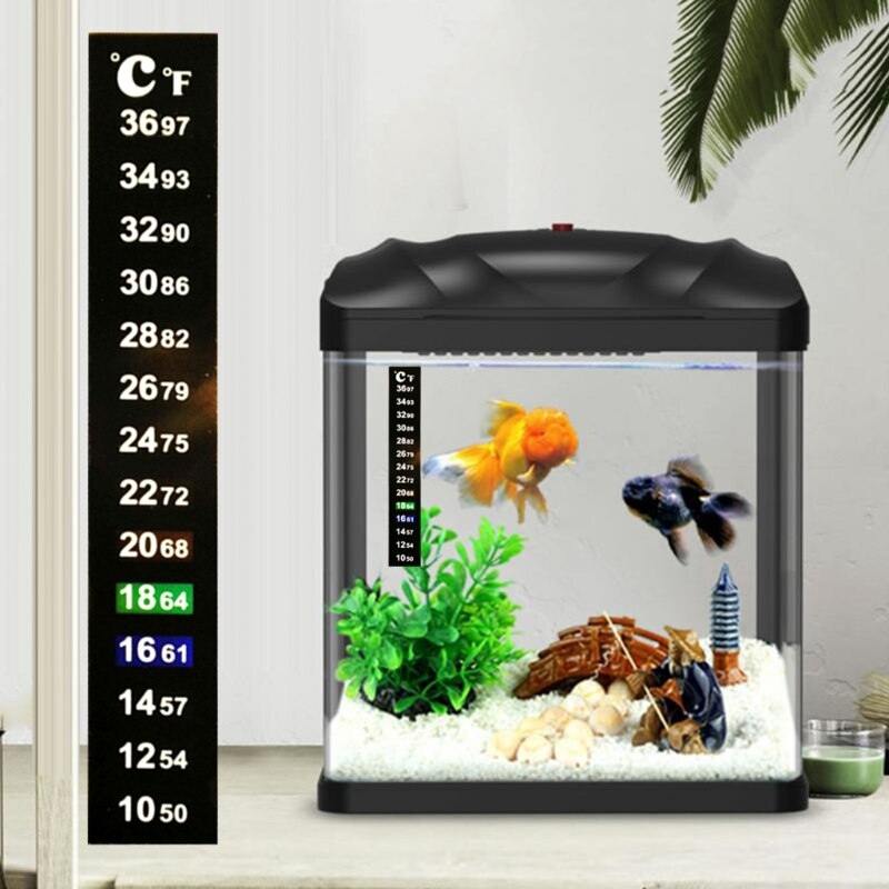 Autocollant Température Thermomètre Sur Bandes Affichage Numérique pour la Bière De Vin Kombucha ou Aquarium 50-97F 10-36C 1/10Pcs Y5GB