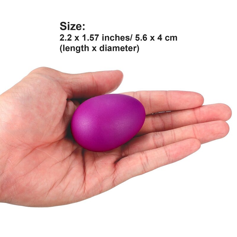 24 Stuks Ei Shaker Set Pasen Eieren Maracas Eieren Muzikale Eieren Plastic Eieren Voor Pasen Party Gunsten Feestartikelen Muzikale speelgoed