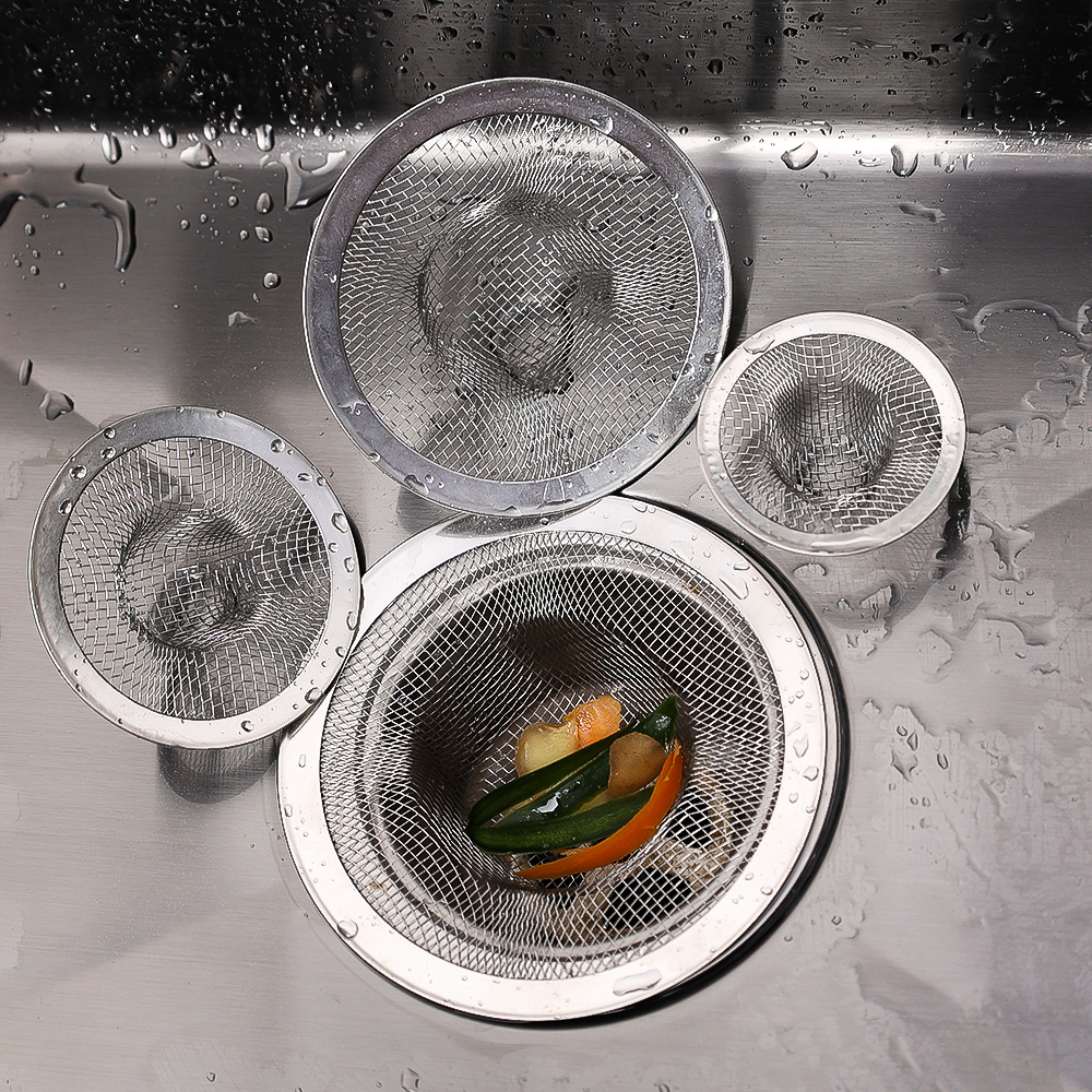 Edelstahl Waschbecken Filter Küche Badezimmer Bodenablauf Mesh Filter Abfluss Korb Abfall Bildschirm Loch Falle Hause Sieb Stopper