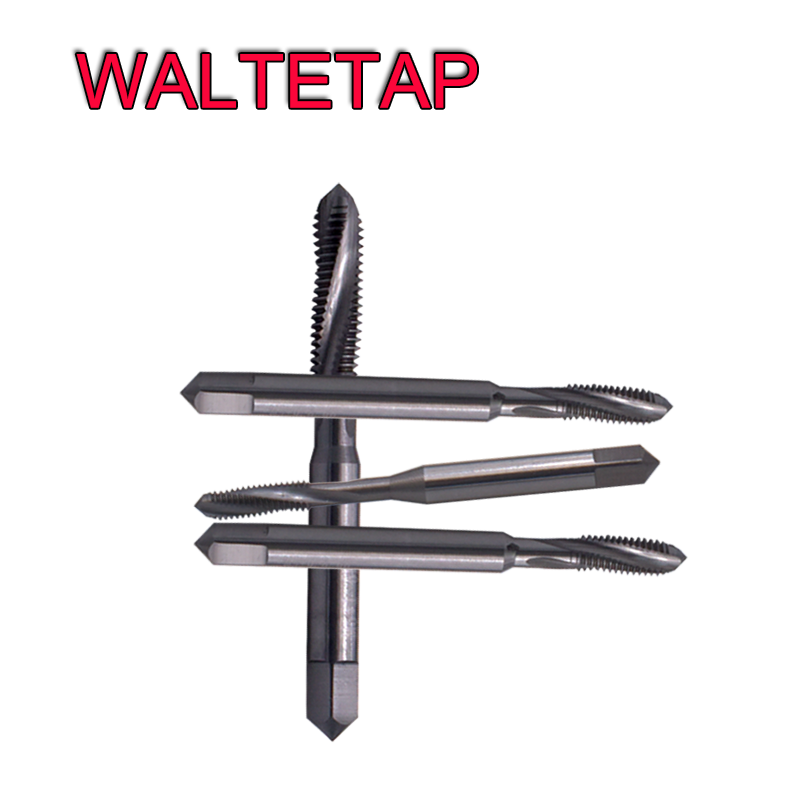 Metric Tungsten Steel Spiral Fluted Tap M2 M2.5 M3 M4 M5 M6 M8 M10 M12 X1.25 X1.75 Machine Screw Thread Taps For HRC 55°-62°