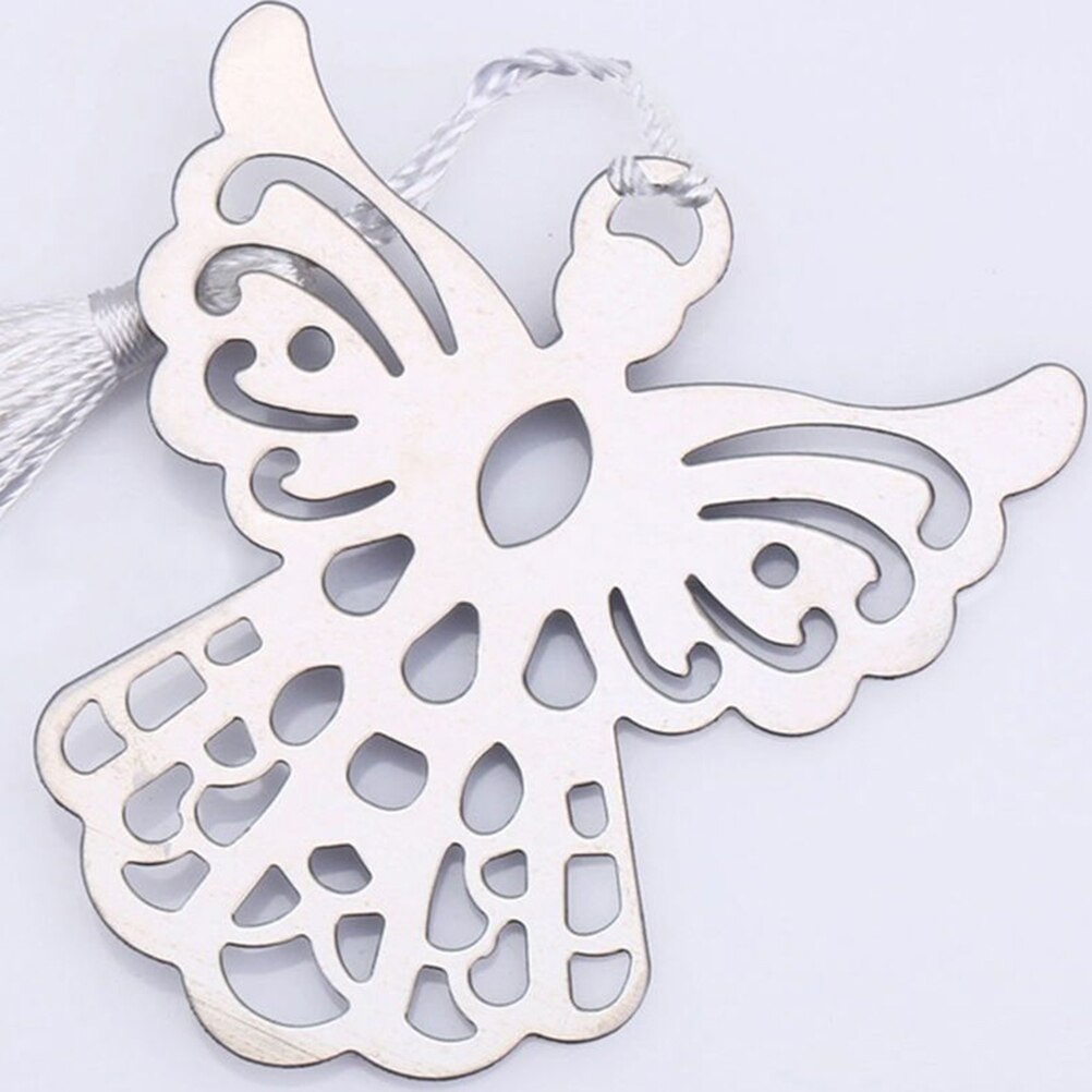 1PC Metal Bookmark with Tassel Book Markers Wedding Souvenirs Baby Shower Party Favors and Box Packaging Bookmarks