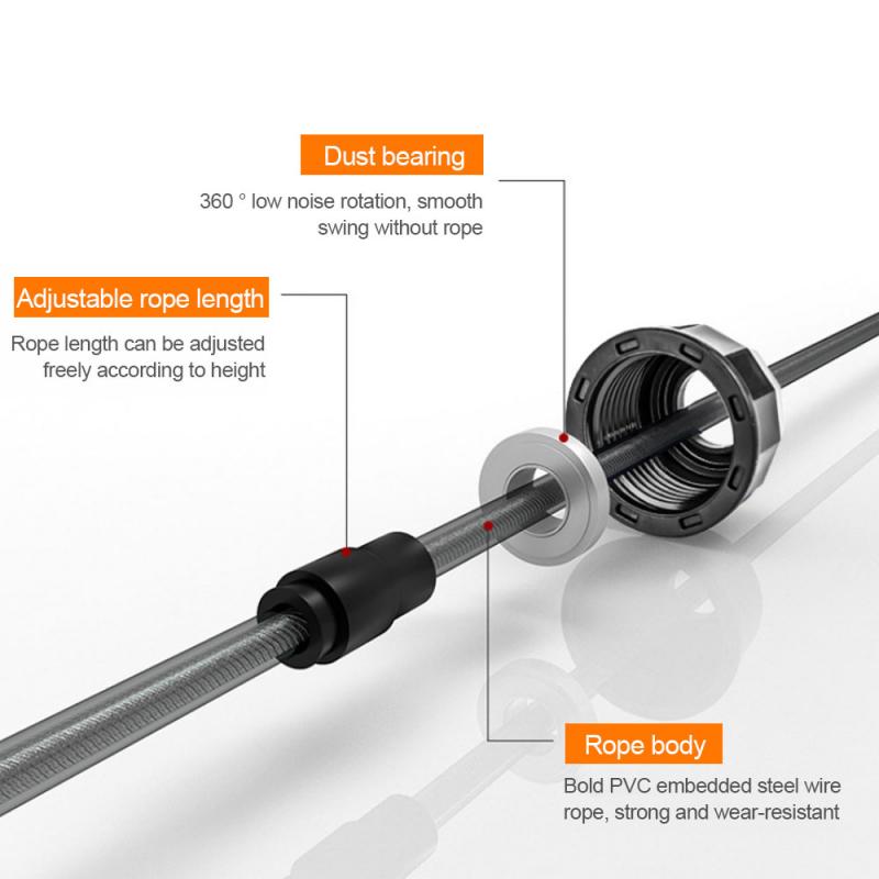 Peso corda per saltare Procircle Corda per Saltare Ad Alta Velocità Palestra fitness sport Esercizio Corda di Salto Portatile Attrezzature per Il fitness