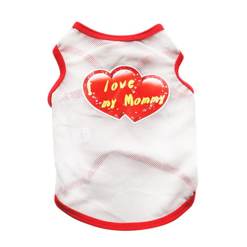 Small Dog Shirts Outdoor Sun Sunscreen Light Polyester Breathable Grid Dog Vests Love Clothes For Puppy Teddy Chihuahua#G: D / XS