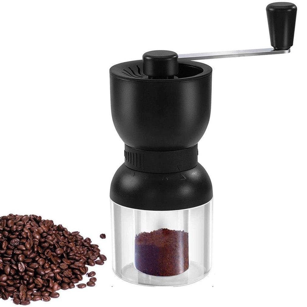 Manuel kaffekværn keramisk kværn bønnekværn maskine håndsving kaffemaskine fpr camping backpacking: Default Title