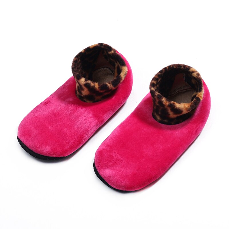 Non Slip Socks Tile Wood Floors Anti-Skid Crew Grip Socks Warmth And Velvet Thickening Autumn And Winter For Adults