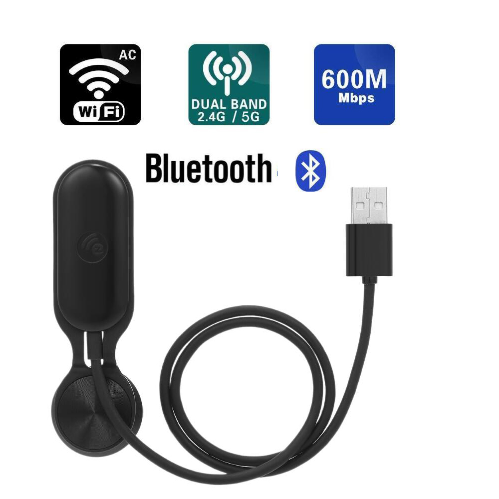 Free Driver Wireless USB Wifi Adapter 600Mbps 2.4G 5G PC Wi-Fi +Bluetooth 4.2 Adapter Lan Wifi receiver Dongle