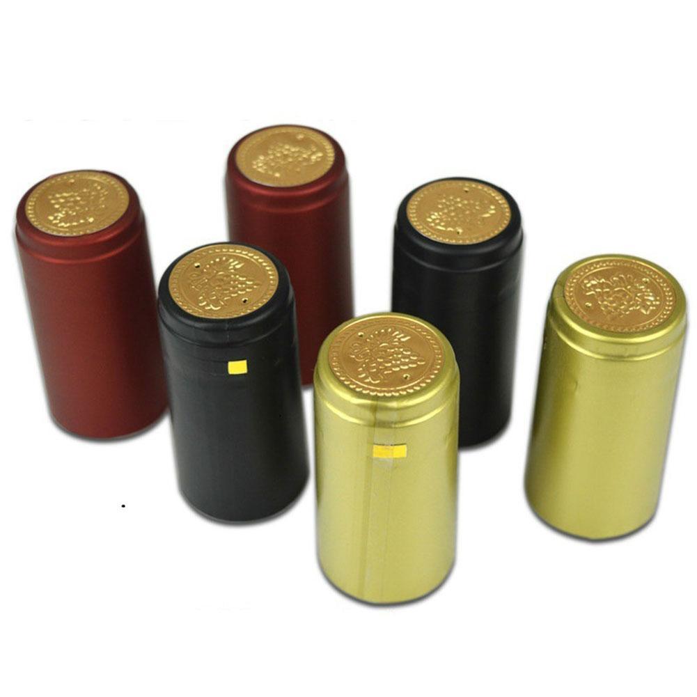10 stücke Wein Flasche Schrumpfen Kapsel Schrumpf Kapseln Wein Wärme Schrumpf Kappe Wein Schrumpfen Film wickeln Für Gerade Mund flasche