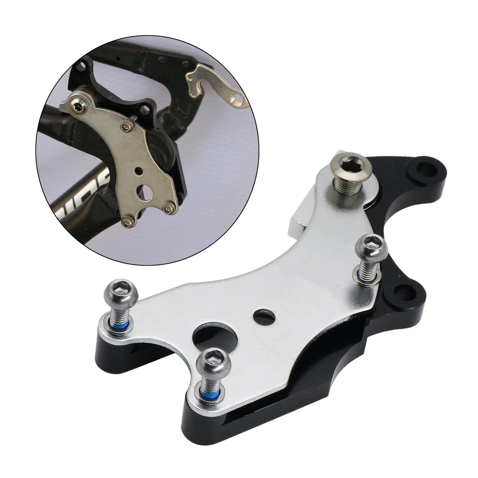 Adaptador de freno de disco de bicicleta, pinza de bicicleta de carretera resistente, soporte de asiento de reajuste de aleación
