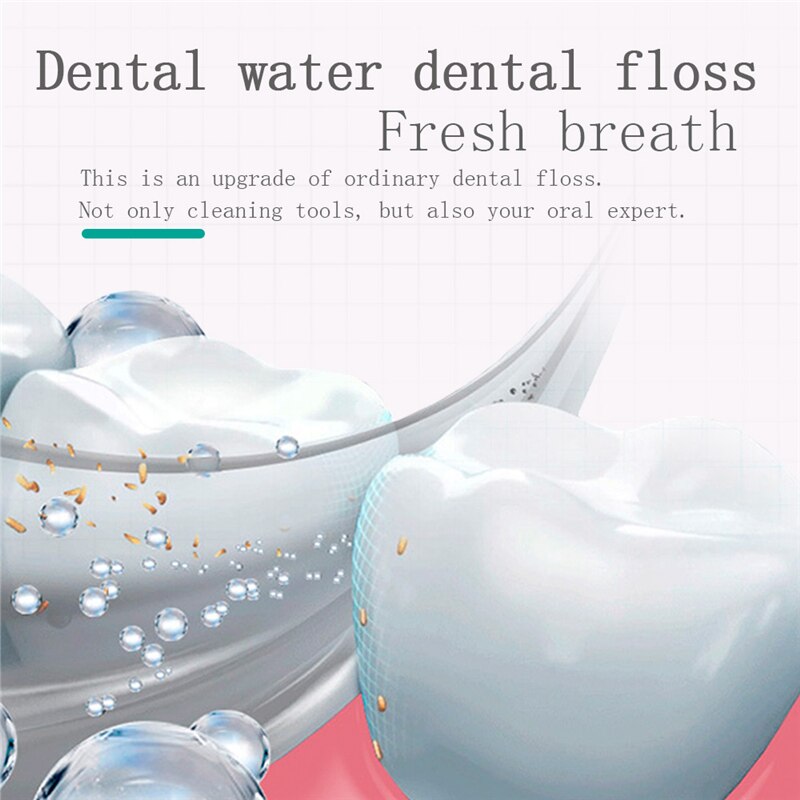 Oral irrigator usb genopladelig ultralyd vandflosser dental irrigator dental tænder rengøringsmiddel limpiador dental ultrasonico