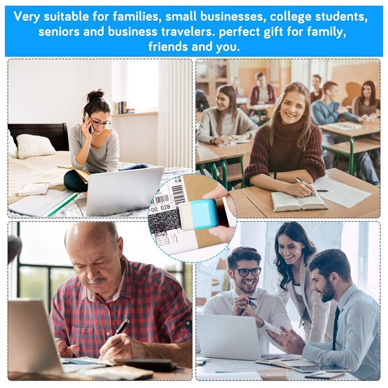 2 PCS Identity Theft Protection Stamp Confidential Roller Stamp Defender Security Stamp Hide ID Address Yellow & Blue